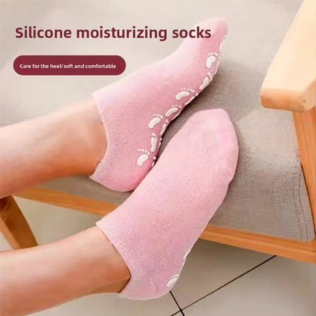 Silicone Moisturizing Mask Socks Reusable Exfoliating Anti Crack Protective Dry Dead Skin Remover Tools  Foot Care