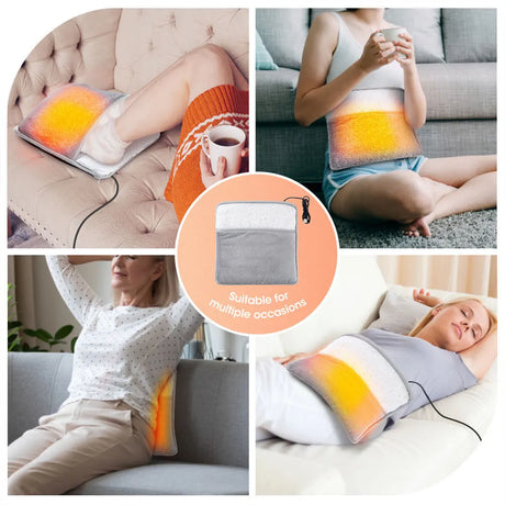 Winter Electric Foot Heating Pad USB Constant Temperature Household Feet Warmer Heater Heating Slippers for Home Office Bedroom