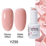 Clou Beaute Gel Nail Polish Neon Brown Royal Blue Red Green Pastal Nude Nail Art Varnishes Gel Lacquer Top Coat UV Gel Nail
