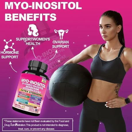Arginine Neuroamine Capsules Myo-Inositol and Magnesium Multivitamin Combo with Vitamin D3 K2 Zinc Chromium