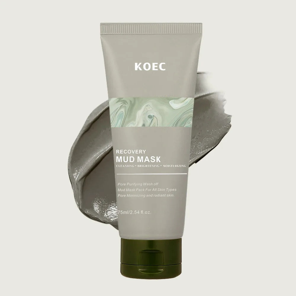 Repair volcanic mud-applied facial mask, cleansing and moisturizing mud-mask, suitable for the face and body, narrows pores and