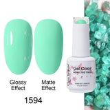 Clou Beaute Gel Nail Polish Neon Brown Royal Blue Red Green Pastal Nude Nail Art Varnishes Gel Lacquer Top Coat UV Gel Nail