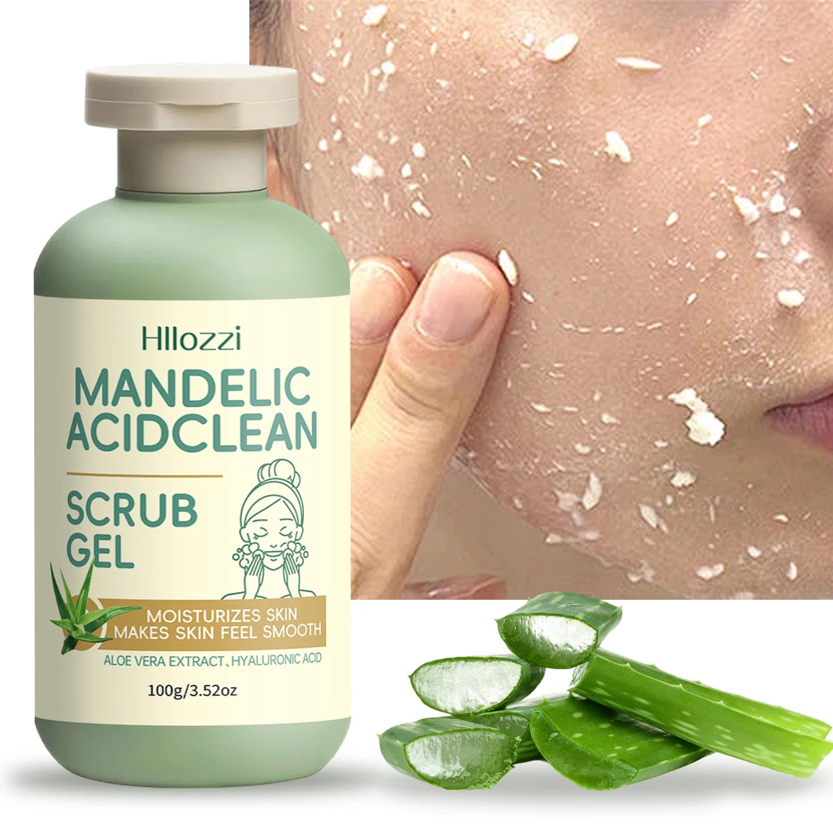 Amandin Acid Cleansing Gel Exfoliating Gel Gently Cleanses and Purifies the Skin Cleanses Pores Facial Care