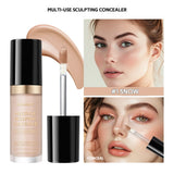 Super Coverage Concealer Multi-Use Cream Oil Free Highlight Covers Dark Circles Long-lasting Natural Matte Finish Long Wear Make