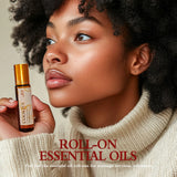 0.33fl.Oz Roller Essential Oils Fragrance Long Lasting Roll-On Essential Oils Gifts Aromatherapy Vanilla Coconut