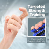 Finger Strengthener for Musician Rock Climbing Therapy - Silicone Hand Grip Exerciser for and Hand Strength Training -