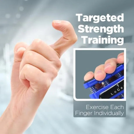 Finger Strengthener for Musician Rock Climbing Therapy - Silicone Hand Grip Exerciser for and Hand Strength Training -