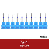Diamond Ceramic Nail Drill Bits Milling Cutter For Manicure Left Right Rotary Cuticle Files Buffer DIY Nails Accessories Tools