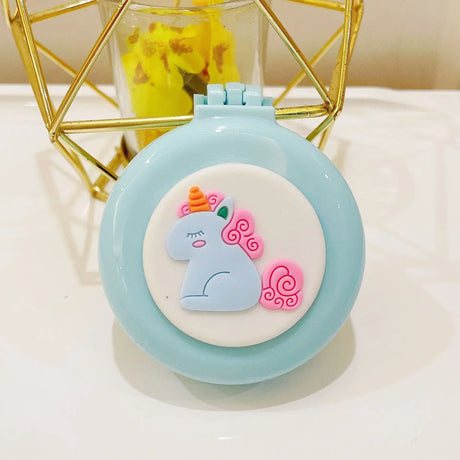 Hot Sale Pink Portable Mini Round Hair Comb Mirror Pocket Small Size Traveling Massage Folding Hair Comb for Baby Hair Brushes