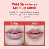 Strawberry Lip Scrub & Repair, Exfoliator & Moisturizer for Chapped, Dry and Flaky Lips,Sugar Lip Scrub Improve Dullness Remove.