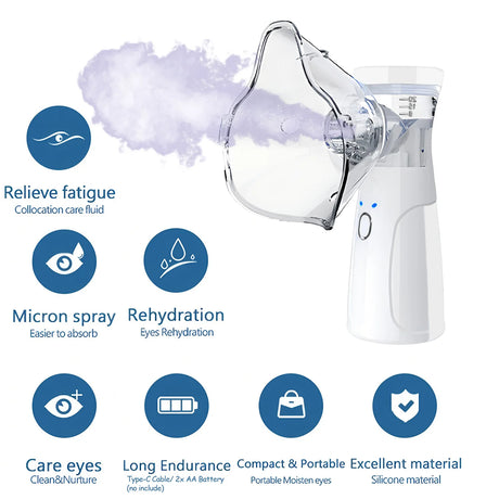 Mini Facial Steamer Nano Mister Facial Sprayer USB Nebulizer Humidifier Moisturizing Hydrating Women Beauty Skin Care Tool