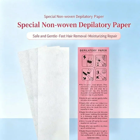 100pcs /1pack Removal Nonwoven Body Cloth Hair Remove Wax Paper Rolls High Quality Hair Removal Epilator Wax Strip Paper