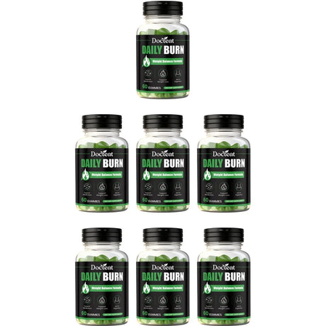 Docteat Daily Burn Gummies, Weight Balance, Metabolic Support, Digestive Comfort, Antioxidant, Energy & Vitality - 60 Count