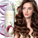 Daily Use Biotin Onion Rosemary Shampoo Gentle Mild Formula Clean Scalp Impurities Support Long Term Healthy Hair Growth 150g