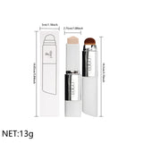 Two-in-one Brush Head Foundation Stick, Lightweight and Smooth, Long-lasting Coverage, Creating A Perfect Makeup Effect