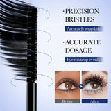 5D Waterproof Mascara Lengthening Eyelashes Women's Make-up Waterproof Mascara Black Silk Fibre Mascara Korean Cosmetics New