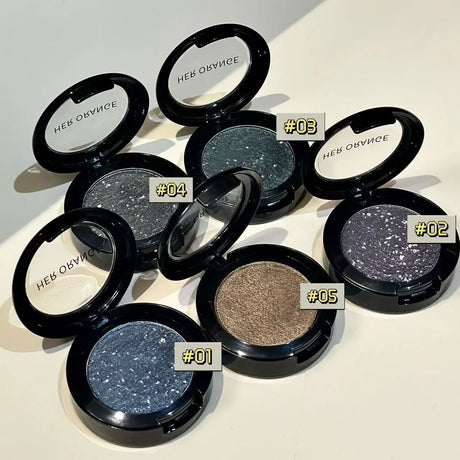 Smoked Blue Sparkling Shiny Eyeshadow Cream Monochrome Eye Shadow Metallic Purple Green Diamond Brightening Glitter Highlighter