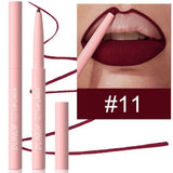 6Pcs Velvet Matte Lip Liner Pencil Set High Pigment Smooth Silky Texture Easy to Color & Define Lip Contours Daily Lip Makeup