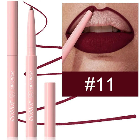 6Pcs Velvet Matte Lip Liner Pencil Set High Pigment Smooth Silky Texture Easy to Color & Define Lip Contours Daily Lip Makeup