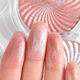 Diamond Highlighter Pearly Powder Palette Glitter Fine Shimmer High Gloss 3D Natural Face Contour Waterproof Long Lasting Makeup