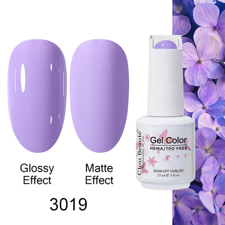 Clou Beaute Gel Nail Polish Neon Brown Royal Blue Red Green Pastal Nude Nail Art Varnishes Gel Lacquer Top Coat UV Gel Nail