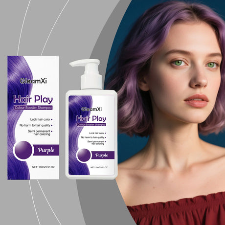 Hair Coloring Shampoo Color Enhance Hair Dye Protection Fade Yellow After Bleach Hair Non-Irritating Fixing Hair Dye Shampoo