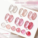 MIANEL 10ML Pure Desire Blush Jelly Gel Nail Polish 2026 New Ice Clear Nude Clear Nail Polish Pink Nails 1-9pcs