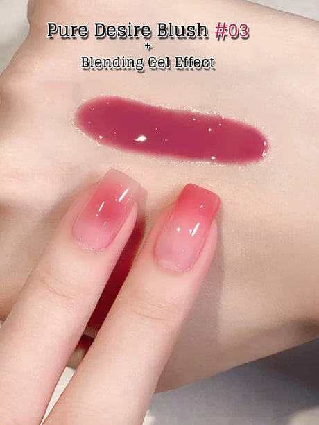 MIANEL 10ML Pure Desire Blush Jelly Gel Nail Polish 2026 New Ice Clear Nude Clear Nail Polish Pink Nails 1-9pcs