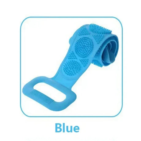 1PCS Silicone Bath Scrubber Soft Exfoliating Back Massage Shower Brush Body Wash Removal Tool for Bathroom