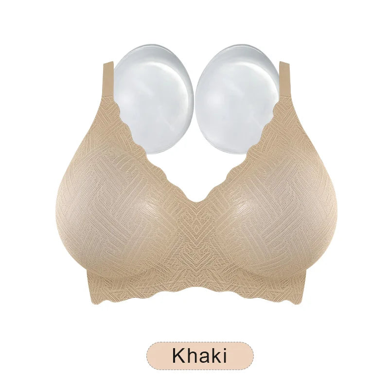 LERVANLA Artificial Silicone Breasts Forms Pads Fake Boobs Chest Women's Silicone Underwear Eexy Breast Padded Bra Becomes Big