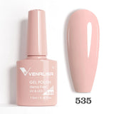 VIP5 Venalisa Nail Gel Polish Jelly Color HEMA/TPO FREE Nude Pink Semi Permanent Soak Off UVLED Gel Polish Sparkle Gel Varnish