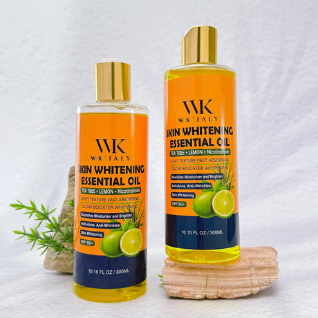 WK JALY Glow Booster Whitening Brightening Body Oil, Remove Acne, Dark Spots, Nourish, Moisturizer, Smooth Skin, Even Skin Tone