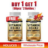 Advanced Vitamin D3 K2 Joint Support Supplement, for Heart & Bone Health, Cardiovascular & Immune Support, Calcium Absorption