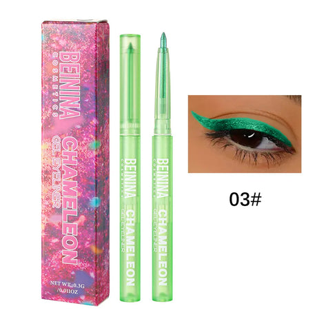 Shiny Chameleon Metallic Blue Eyeliner Gel Pen Eyeshadow