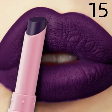 15 Color Cigarette Velvet Matte Waterproof Lipstick Long-lasting Lip Gloss Lip Makeup  Red Brown Pink Lip Liner Pen  Lip Tint