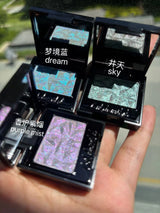 Coldnwild Monochrome Gradual Eye Shadow Chameleon Glitter Blue Purple High Concentration Optical Matching Eyemakeup