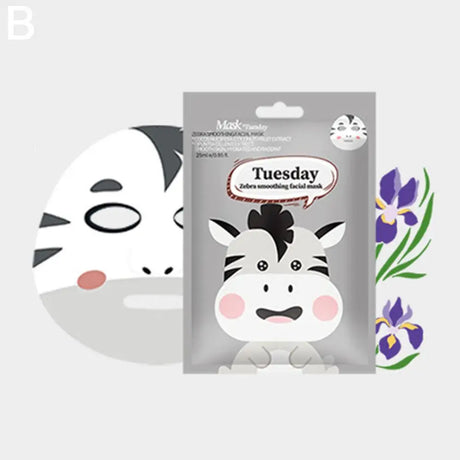 7 Styles Animal Face Mask Set Funny Panda Dog Pig Hydrating Sheet Mask for Spa Party Cute Skincare Gift for Women Girls 1/7PCS