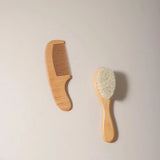 2pcs comb and brush set baby care beech wood brush and comb gift set TG183