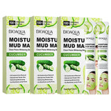 30pcs BIOAQUA Vitamin C Mud Masks Clay Face Mask Skincare Cucumber Moisturizing Anti-aging Whitening Facial Masks Skin Care