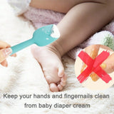Baby Diaper Cream Applicator Silicone Scraper Butt Spatula Applicator with Suction Cup Silicone Care Tool