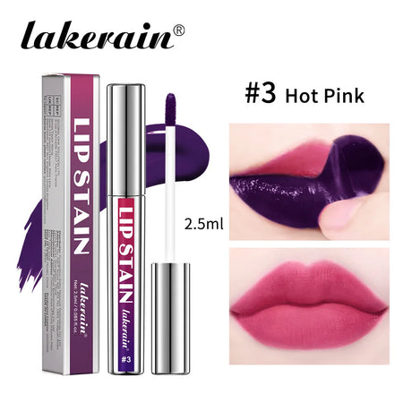 Peel Off Lip Stain 3 Colors Reveal Long Lasting Waterproof Pink Lip Tint Transfer Proof Non-stick Cup Lip Stain Women's Cosmetic