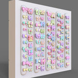 1Pcs 3D Bowknot Silicone Nail Art Mold 90Shapes Sweet Ribbon Nails Templates DIY Design Manicure Stencils For Nail Charms Molds