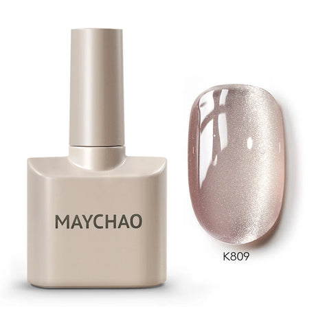 MAYCHAO Cherry Red Gel Nail Polish 12ml Glossy Semi Permanent Soak Off UV LED Frosted Gel Nails Base Painting Varnish