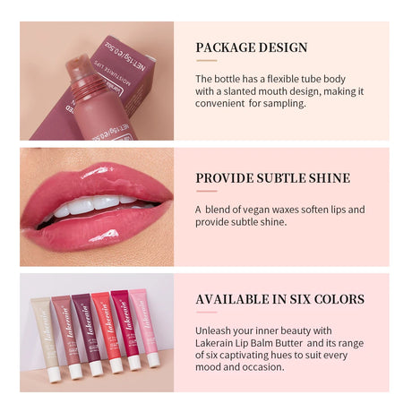 New Conditioning Butter Lip Balm Instant Moist Hydrate Shine Sheer Tint Soothing Vanilla Lip Care Repair Dry Chapped Lips Long Lasting Lip Treatment Cosmetic