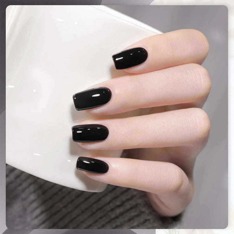10ml Black Nail Gel Polish Soak Off UV LED Varnish Manicure Tools Design For Home Salon Nail Art DIY Winter For Cool Girls