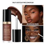 Super Coverage Concealer Multi-Use Cream Oil Free Highlight Covers Dark Circles Long-lasting Natural Matte Finish Long Wear Make