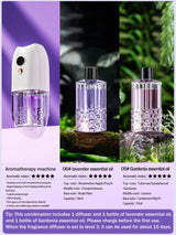 Multi-functional rechargeable portable aroma diffuser essential oil diffuser timer air freshener car home living room bathroom