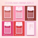2Color Blush Cream and Brush Powder Long-lasting Wearing High Pigment Natural Matte Blush For Girl Blush Cosmtics