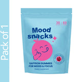 Saffron Gummies for Kids, with Passion Flower, Saffron Extract & GABA, Calm Mood Support Supplement for Focus & Relaxation, Mood