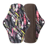 Washable Menstrual Pad Panty Liner Reusable Cloth Sanitary pad Hygienic and Soft Washable Charcoal Menstrual